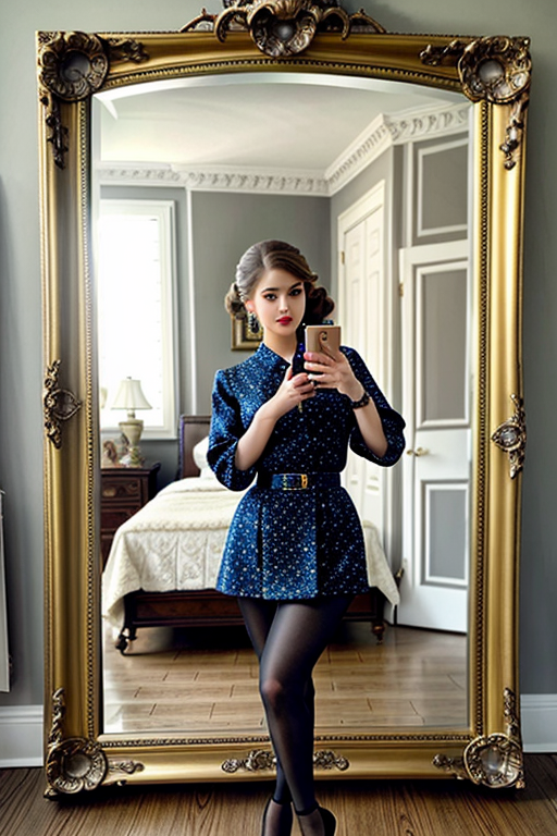 mirror pic girl black blur
